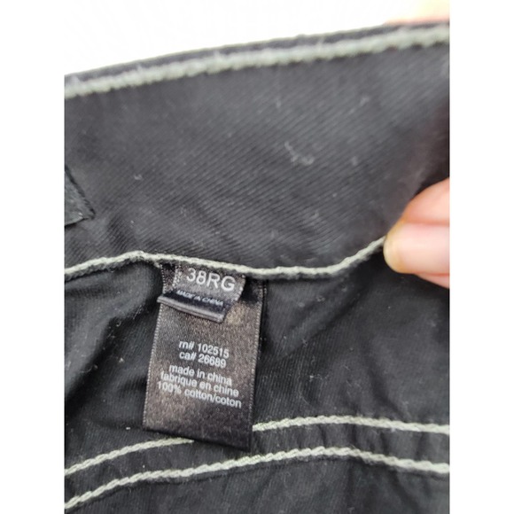 John Varvatos Mens Black Light Weight Slim Fit Button Fly Jeans, Sz 38R - Picture 9 of 9